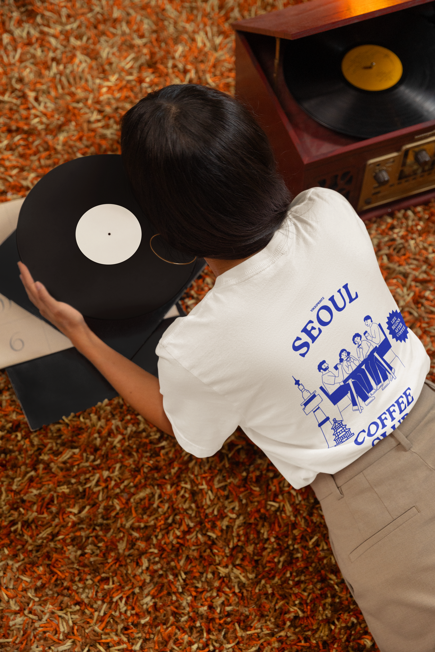 Seoul Coffee Club Unisex Tee - ‘Life Begins After Coffee’ Graphic T-Shirt