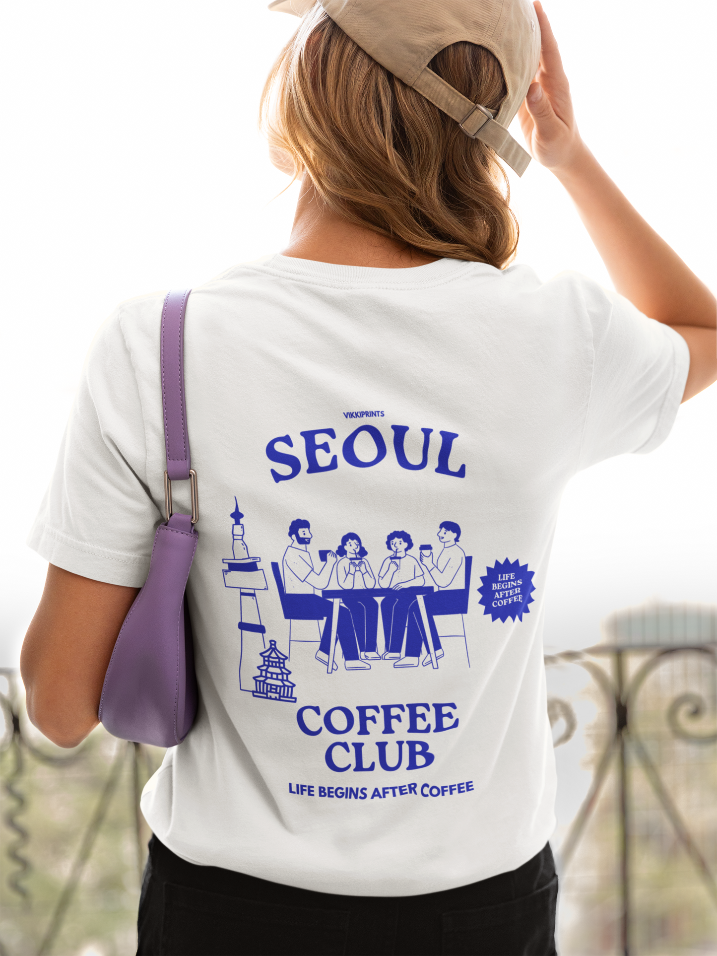 Seoul Coffee Club Unisex Tee - ‘Life Begins After Coffee’ Graphic T-Shirt