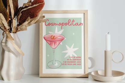 Cosmopolitan Cocktail Recipe Print