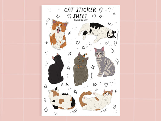 Cat Sticker Sheet