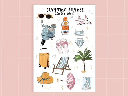 Summer Holiday Sticker Sheet