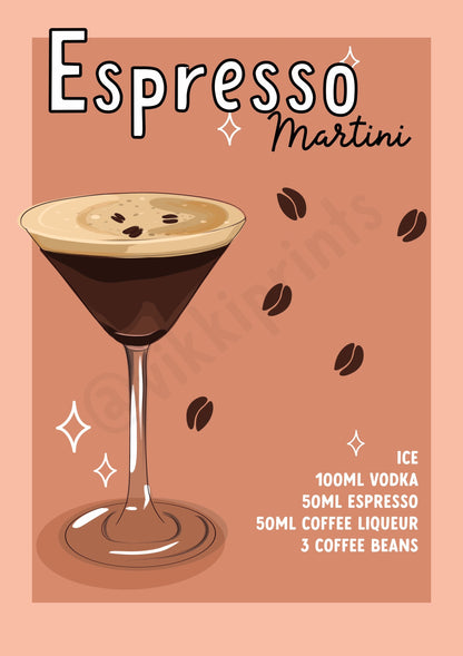 Espresso Martini Art Print