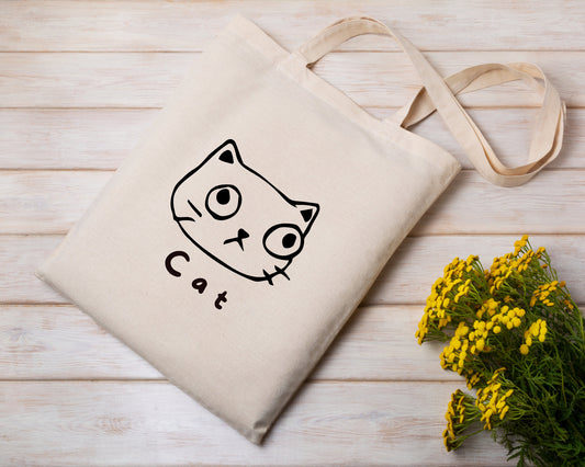 Funny Cat Tote Bag