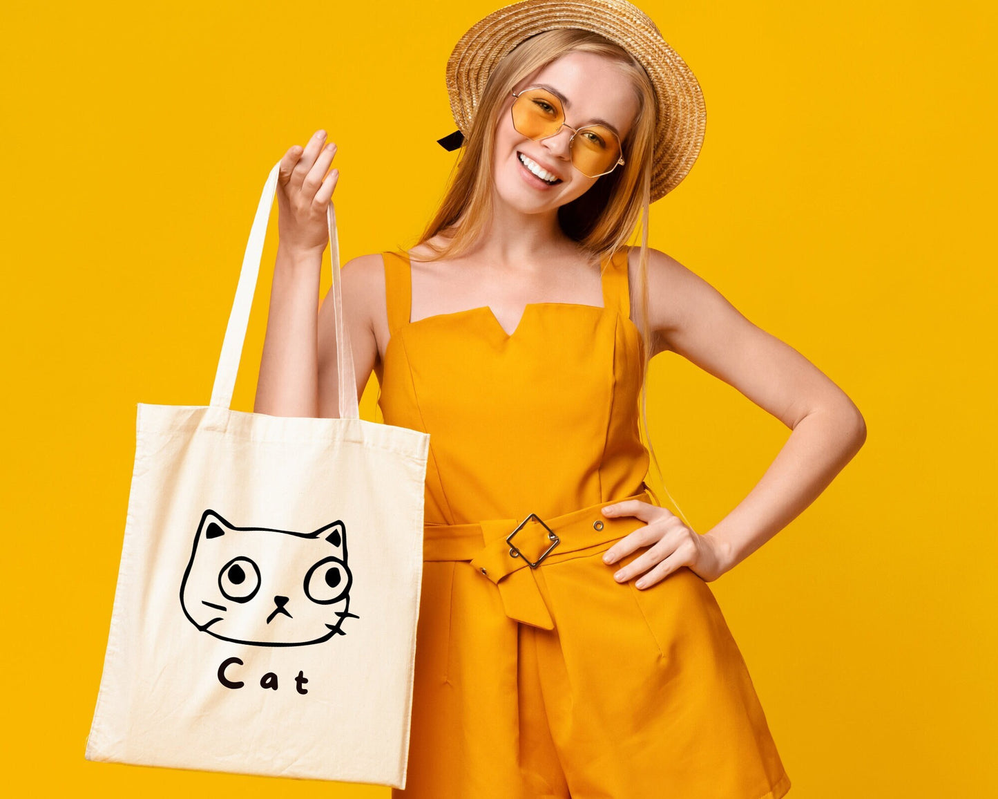 Funny Cat Tote Bag