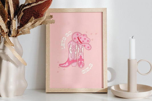 Lets Go Girls Art Print