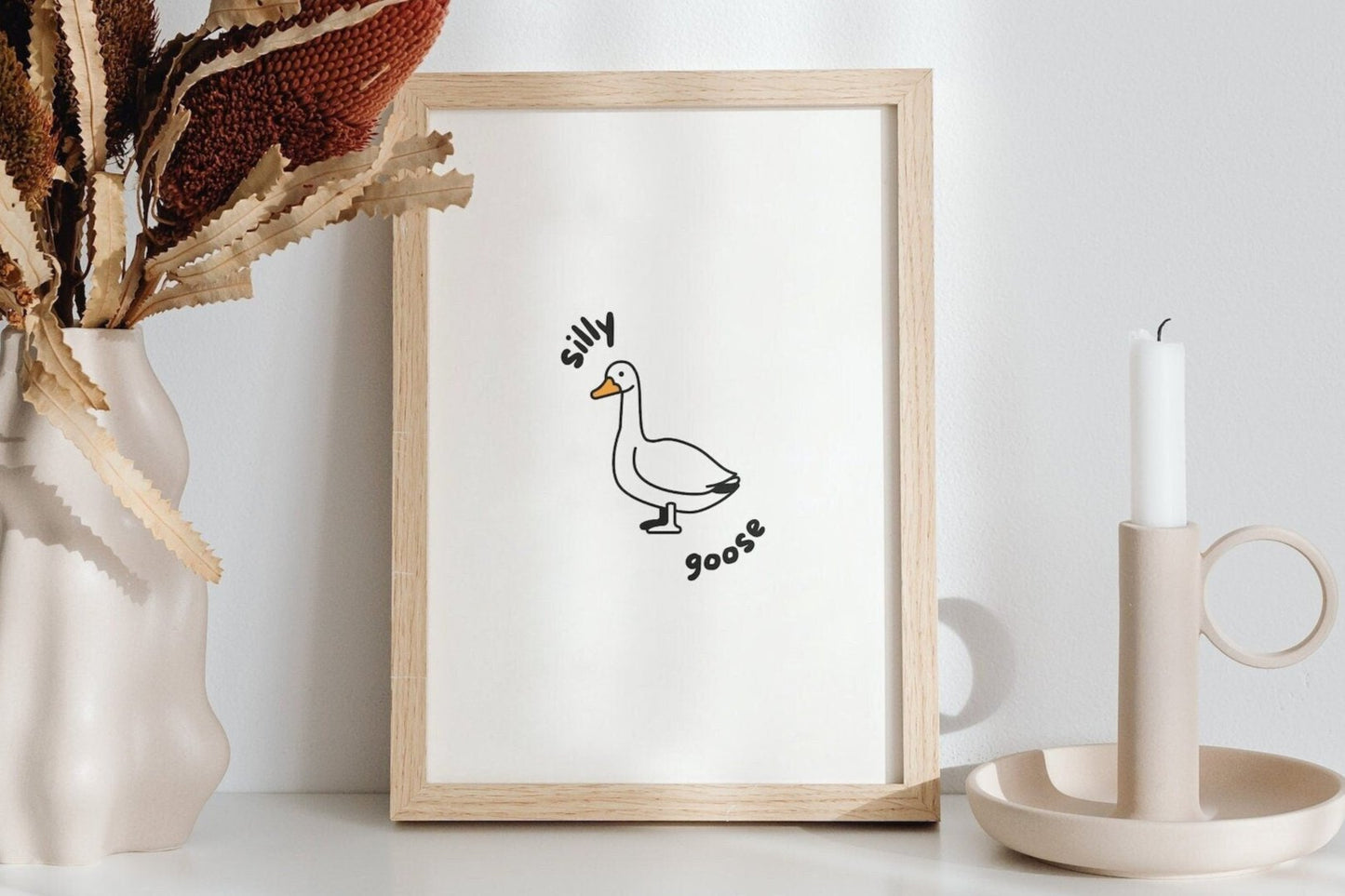 Silly Goose Art Print