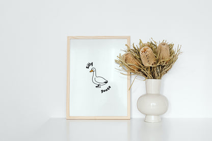 Silly Goose Art Print