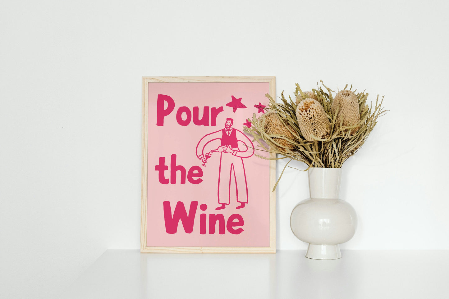 Pour the Wine Art Print