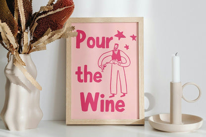 Pour the Wine Art Print