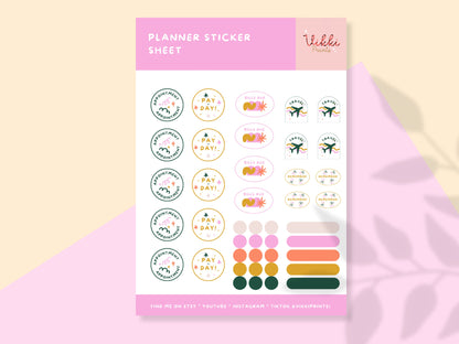 Planner and Calendar Sticker Sheet