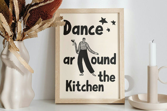 Dance Around the Kitchen Art Print